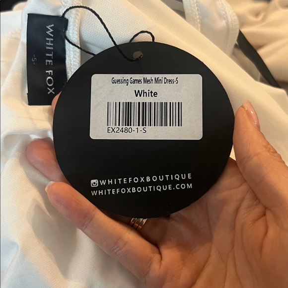White Fox Boutique Chic White Mini Dress - Picture 4 of 4